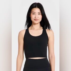 Classic Black Crop Tank Top